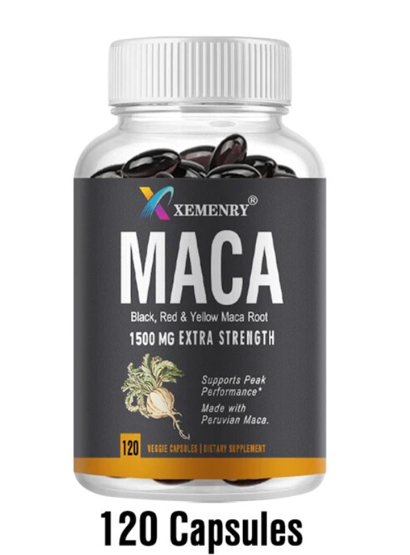 Black, Red and Yellow Maca Capsules 100