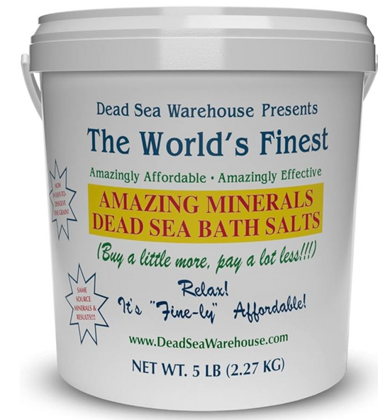 Mineral Rich Dead Sea Salt (5lb/2.2kg!)