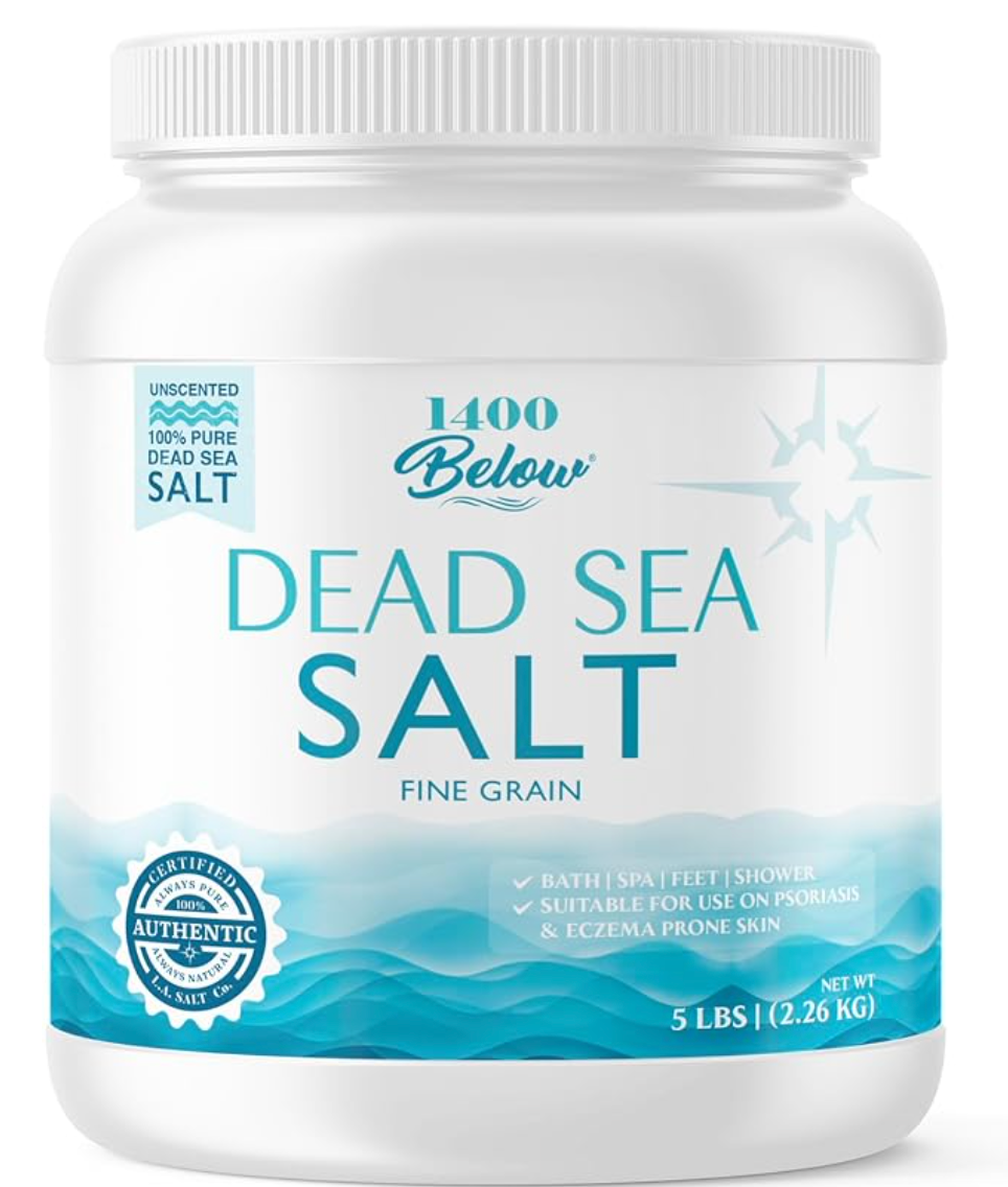 Mineral Rich Dead Sea Salt (5lb/2.2kg!)