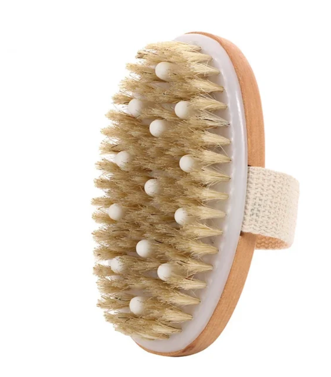 Eco Natural Bamboo/Wood Body Brush Circulation, Exfoliate, Lympathic and Cellulite