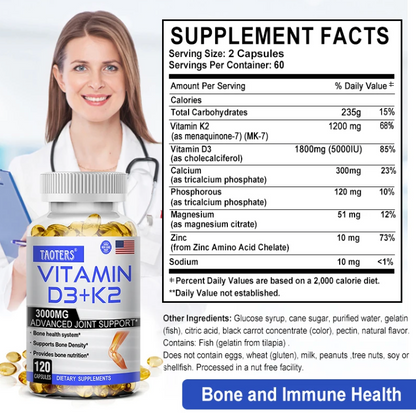 Vitamin D3 and K2