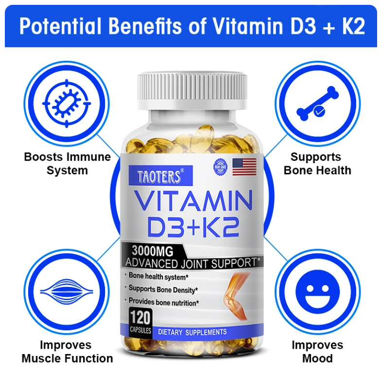 Vitamin D3 and K2