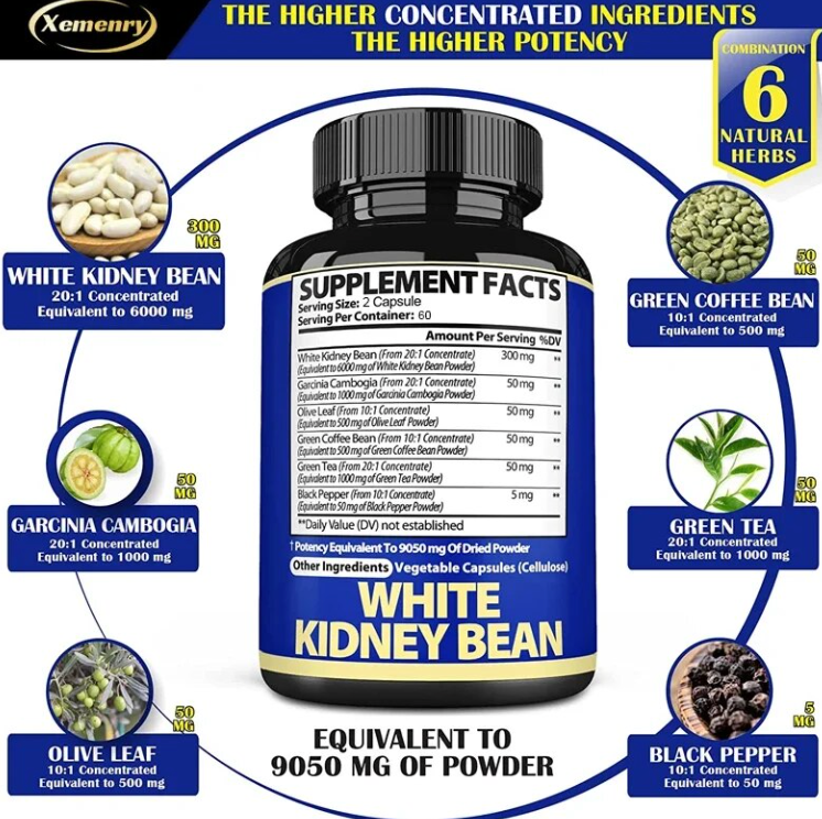 White Kidney Bean Extract (Natural Carb Blocker)