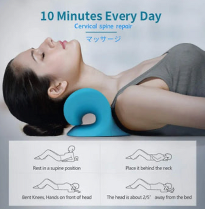 Cervical Spine Neck Alignment Stretch Gravity Muscle Relaxation Device