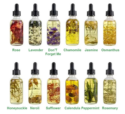 Dried Floral Infused Essential Oils