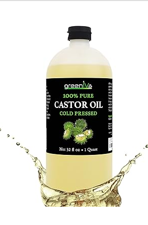 1 Litre Castor Oil 100% Pure Cold Pressed (1000Ml)