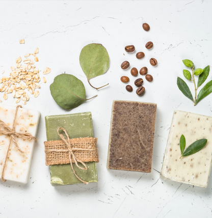 Coconut & Shea Rosemary +Thyme Eucalyptus and Lemon Soap (Handmade all natural)