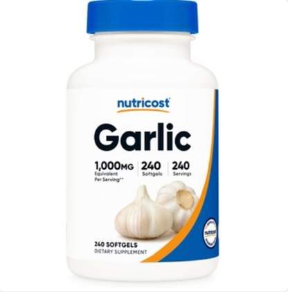 Garlic 1000Mg, 240 Softgels - Premium, High Potency, Gluten Free