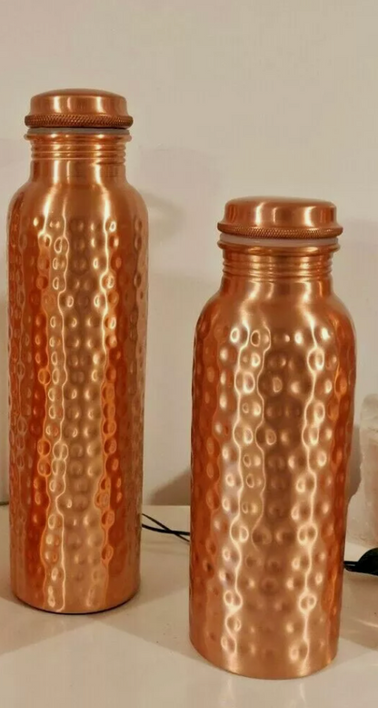 100% Pure Copper Water Hammered Bottle 950 Ml