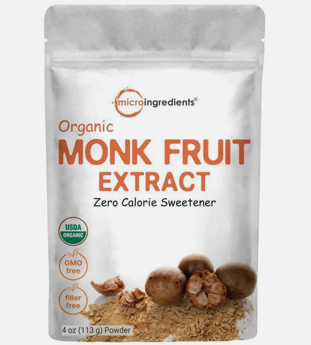 Monk Fruit 100% Pure Organic Powder 4oz/113g (nothing else)