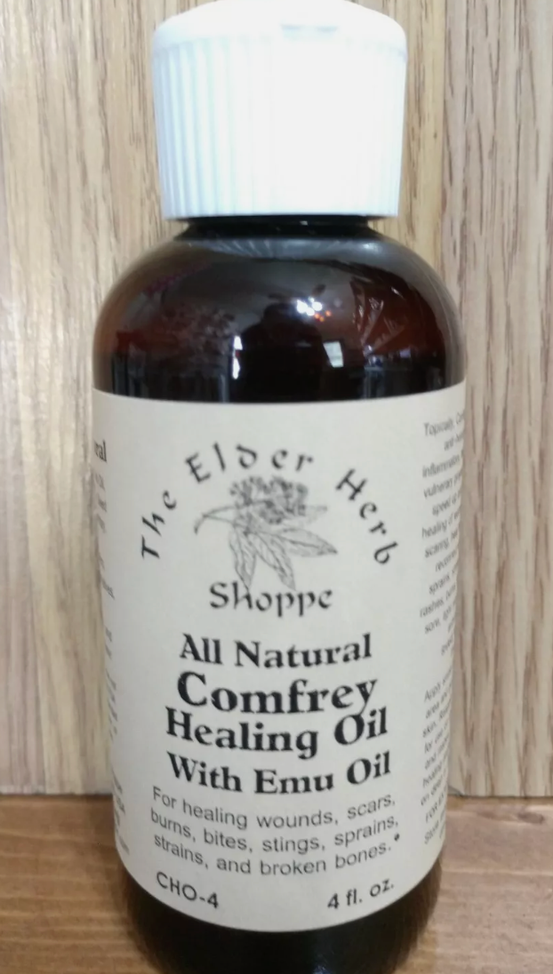 Comfrey, Avocado and Emu Healing Oil 2oz