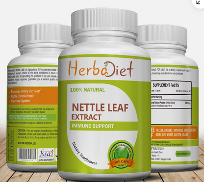 Nettle Leaf Capsules - 500Mg Each - (Urtica Dioica) Kosher Fresh