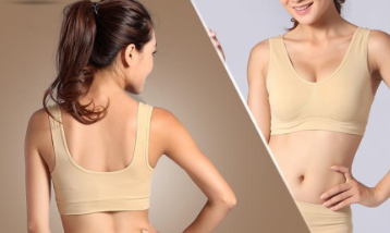 Organic Bamboo Bra Eco Shaper Crop Sports Bra