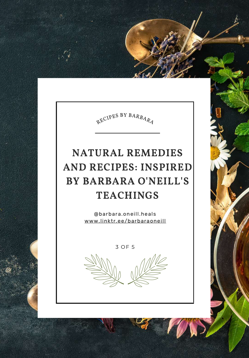 Ebook 3: Health Teachings and Tips Book inspired by Barbara O'Neill