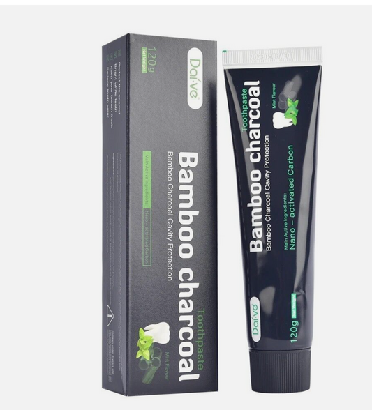 Activated Bamboo Charcoal Toothpaste Natural Teeth Whitening W/ Mint Flavor