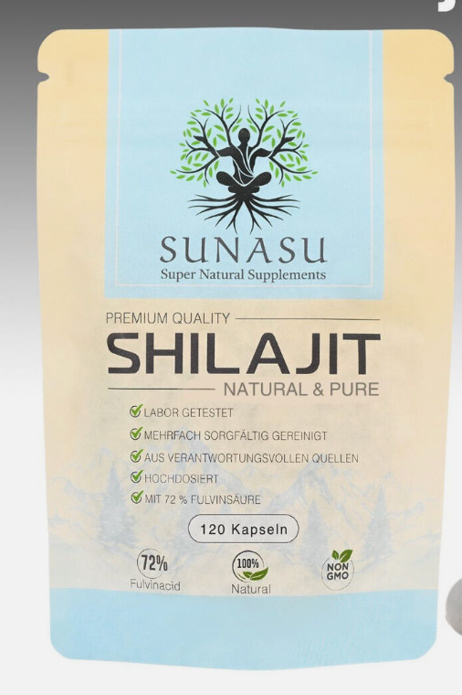 Shilajit Extract 1000Mg, Stress, Anxiety, Skin Vitality, Healthy Heart, Fatigue