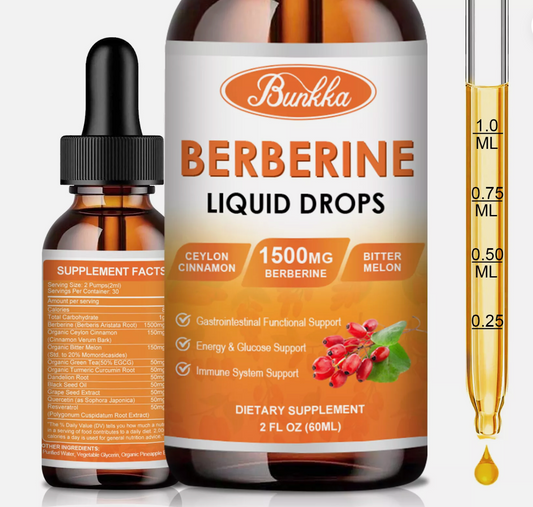 Berberine Supplement Liquid Drops 10-In-1