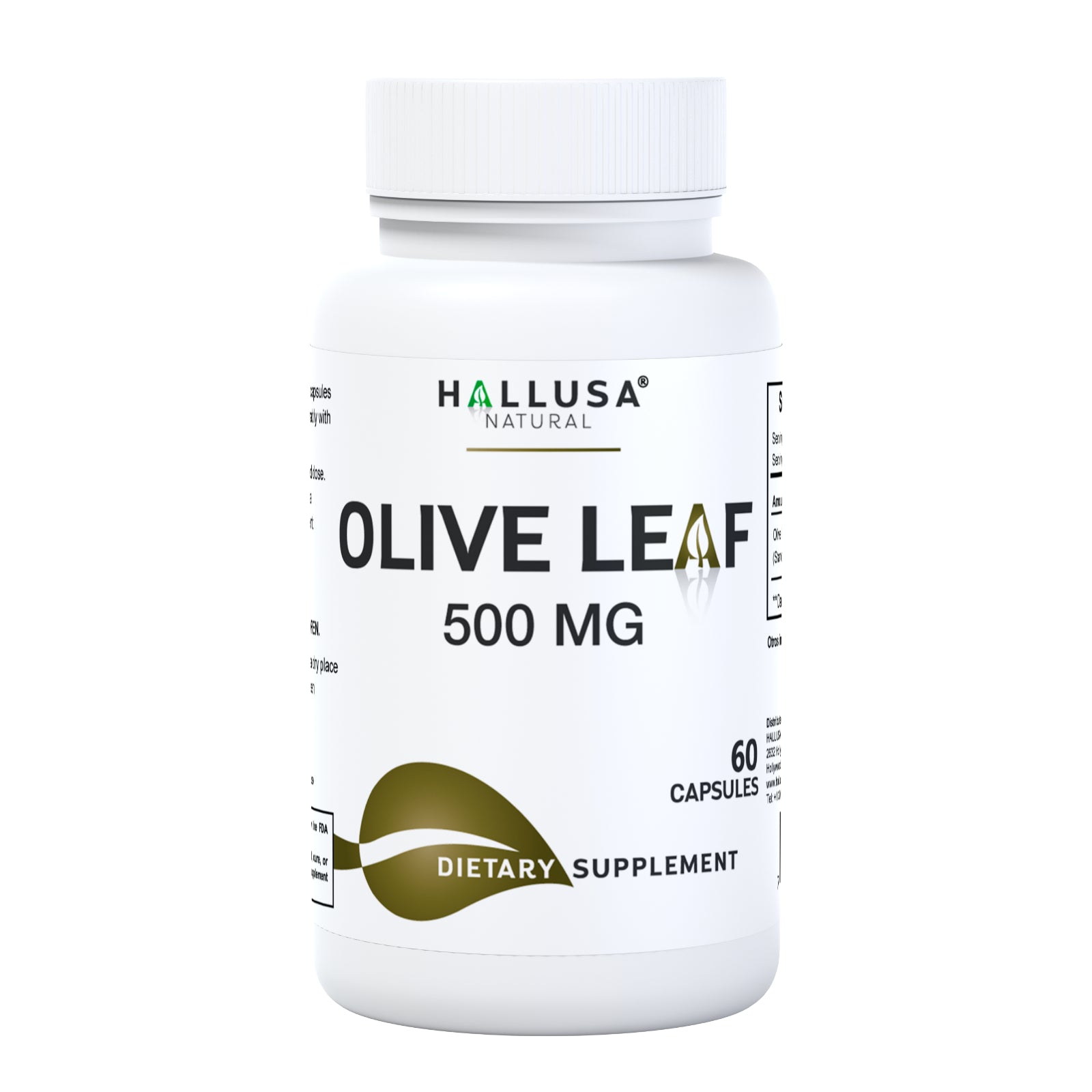 OLIVE LEAF EXTRACT - Immune Defense - Cardiovascular Health - 60 Cap