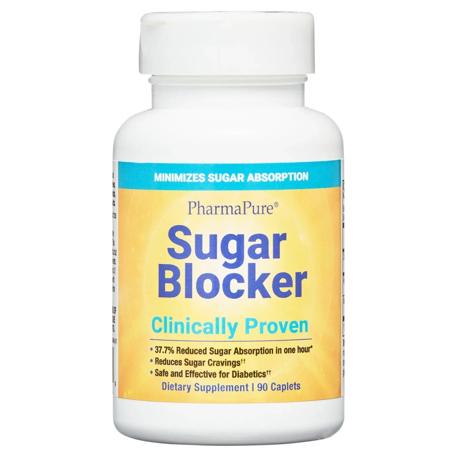 Pharmapure Sugar Blocker Weight Loss Supplement, 90 Capsules Free USA  