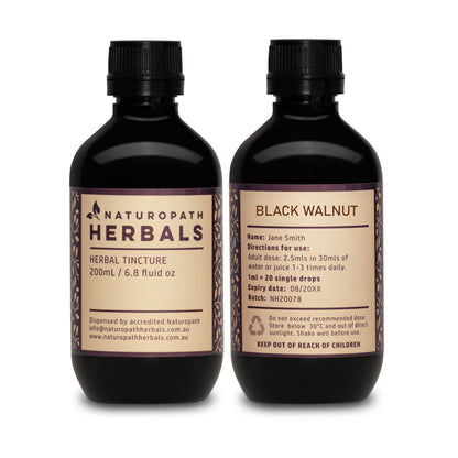 BLACK WALNUT HULLS Tincture Extract Herbal Liquid ⭐⭐⭐⭐⭐ ~ Naturopath Herbals