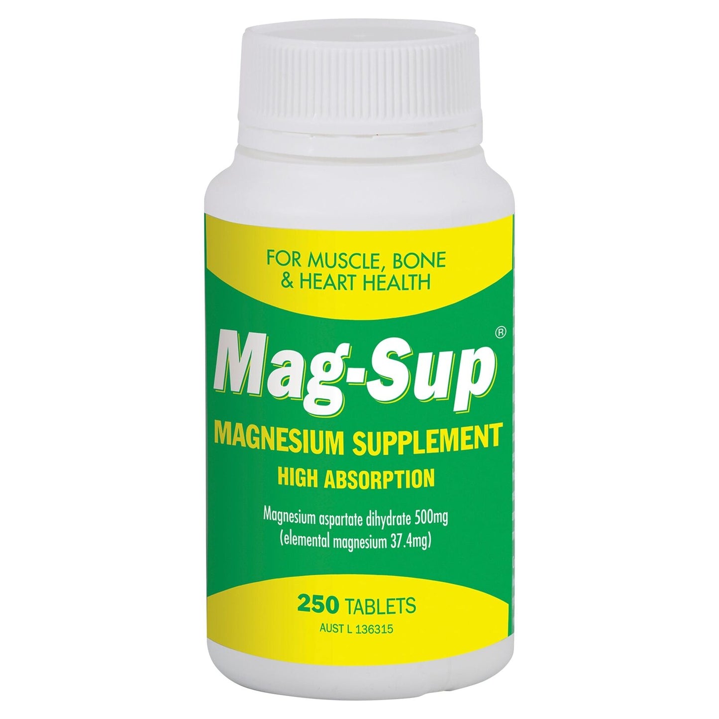 Mag-Sup 500Mg 250 Tablets