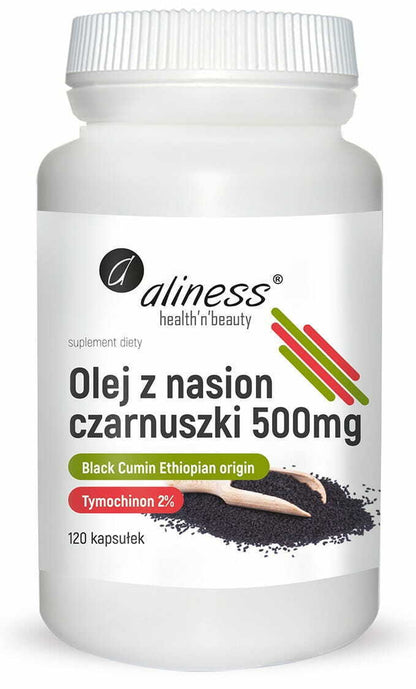 ALINESS Black Cumin Seed Oil 2% 500Mg / 1000Mg (Blood Glucose Regulation) 60/120