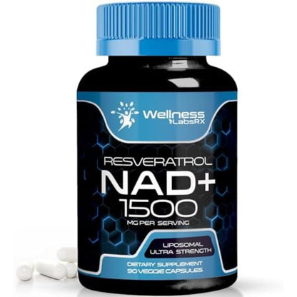 NAD Supplement, 1500Mg - Liposomal NAD+ Supplement with Resveratrol, Nad plus Bo