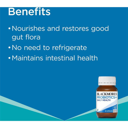 Blackmores Probiotics+ Daily Health 30 Capsules