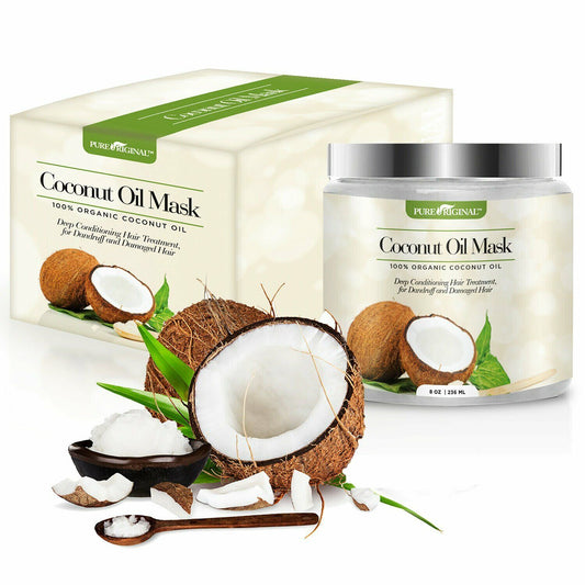 Pure Original Organic Coconut Oil Hair Mask (8 Fl. Oz.) (1 Pack)