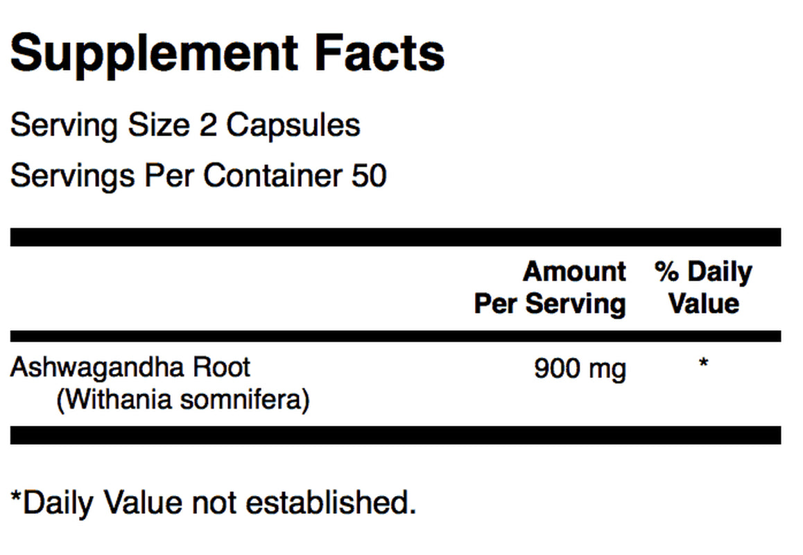 SWANSON Ashwagandha 450Mg (Ayurvedic Adaptogen) 100 Caps