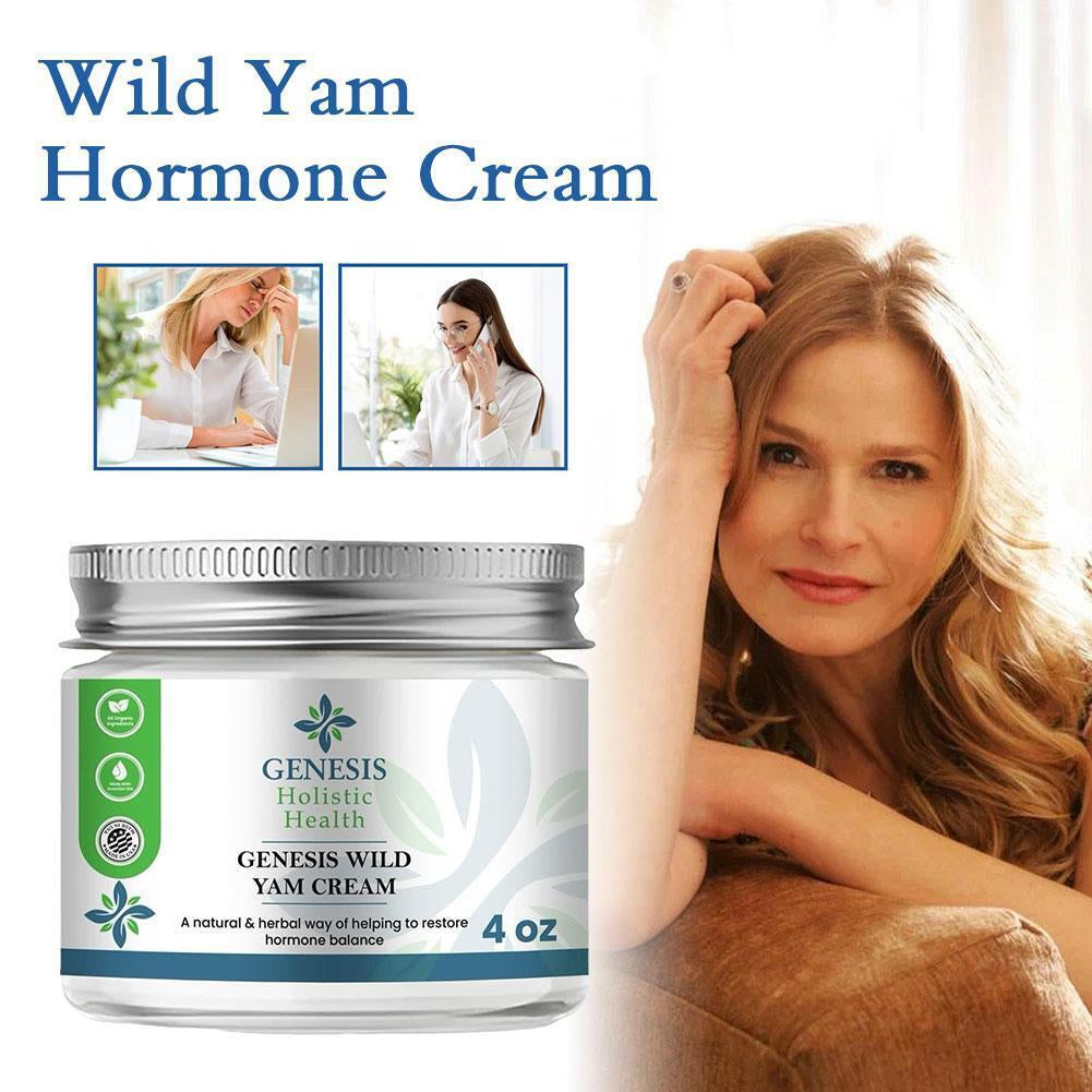 Genesis Wild Yam Hormone Cream 4 OZ Organic Genesis Wild Yam Cream