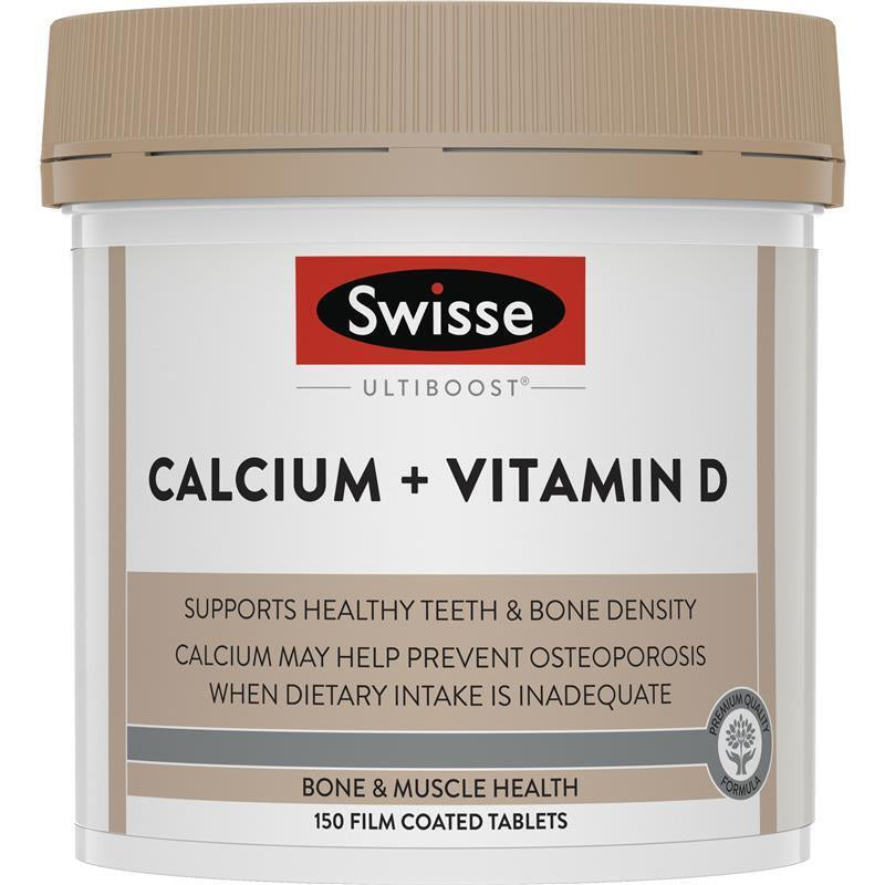 Swisse Ultiboost Calcium + Vitamin D 150 Tablets