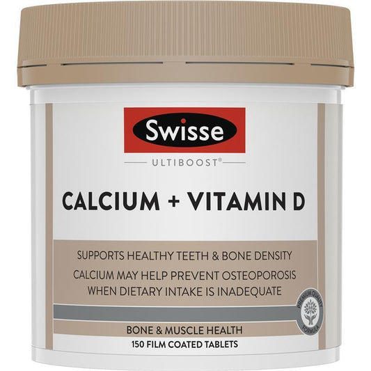 Swisse Ultiboost Calcium + Vitamin D 150 Tablets