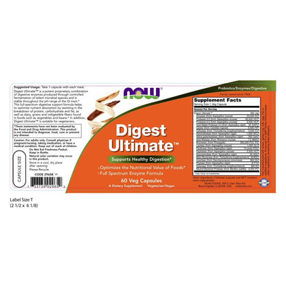 NOW Foods Digest Ultimate, 60 Veg Capsules