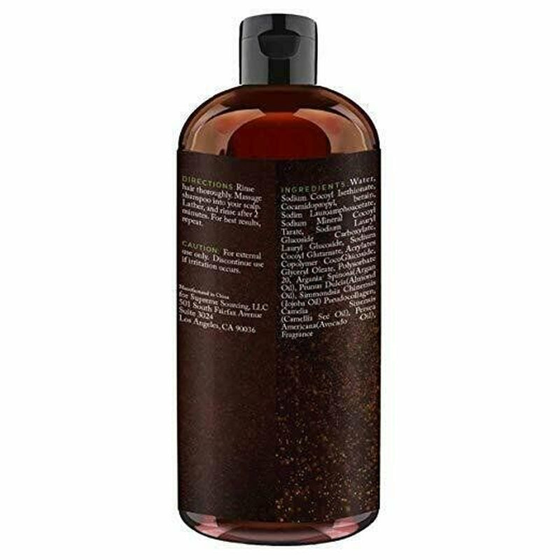 Pure Original Organic Argan Oil Shampoo; Smooths and Conditions Hair 8 Oz.