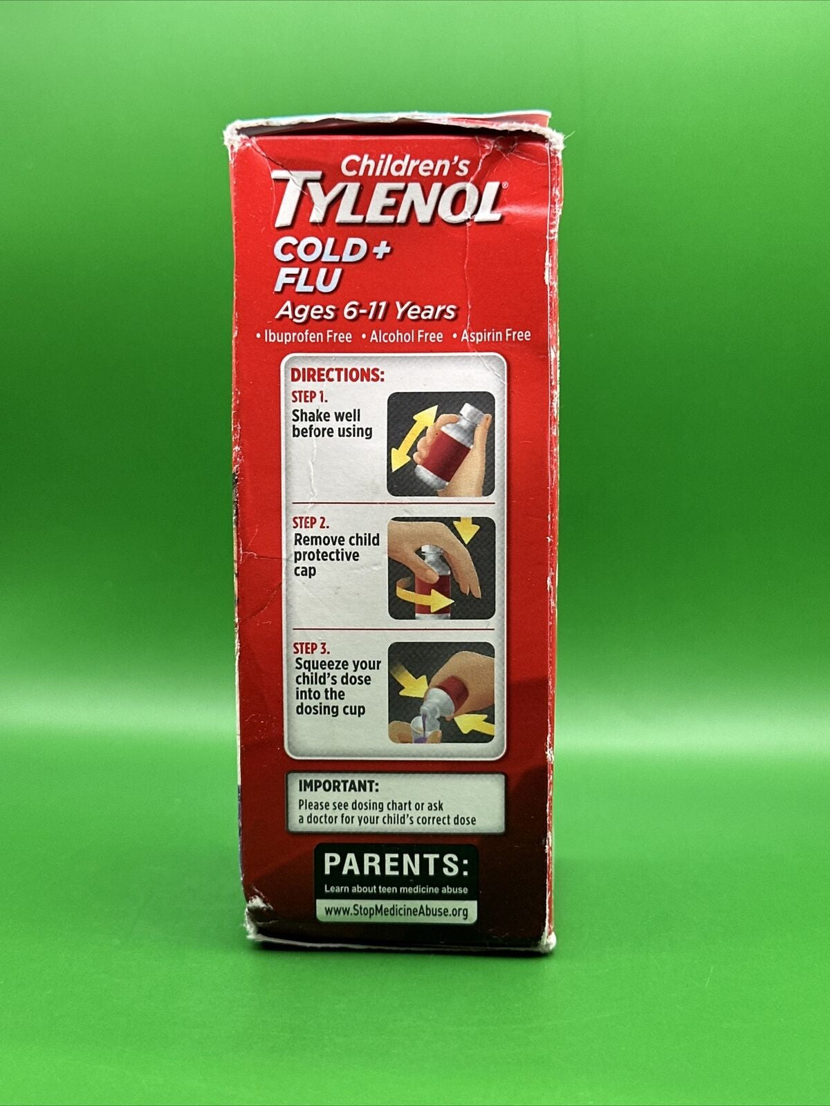 TYLENOL CHILDREN’S COLD + FLU 6-11 Years 4OZ Exp 11/2024 Grape