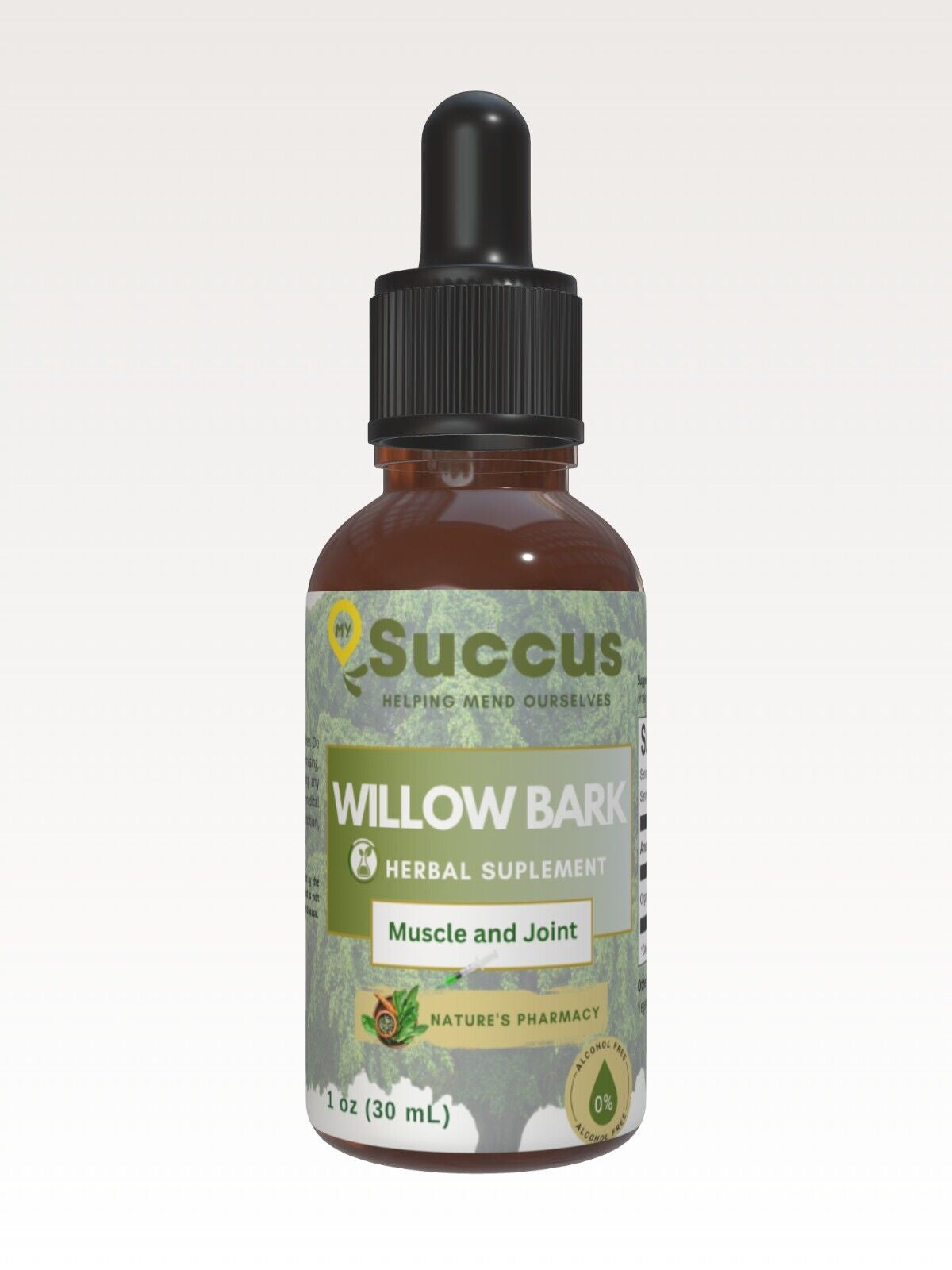 Willow Bark Tincture - Muscle and Joint (Alcohol Free)