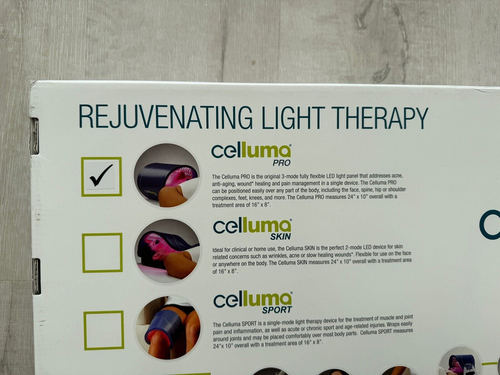 Celluma Pro Light Therapy for Acne, Wrinkles, Aches & Pains Made in USA