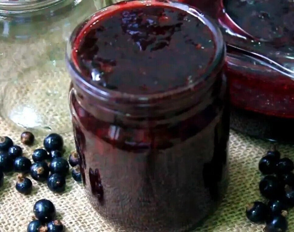 Natural Sweet Healthy Taste Currant Blackcurrant Jam Ukraine Made 0.5 L