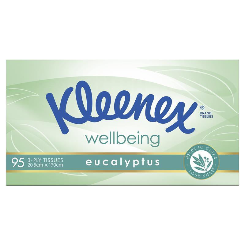 Kleenex Facial Tissues Eucalyptus 3 Ply 95