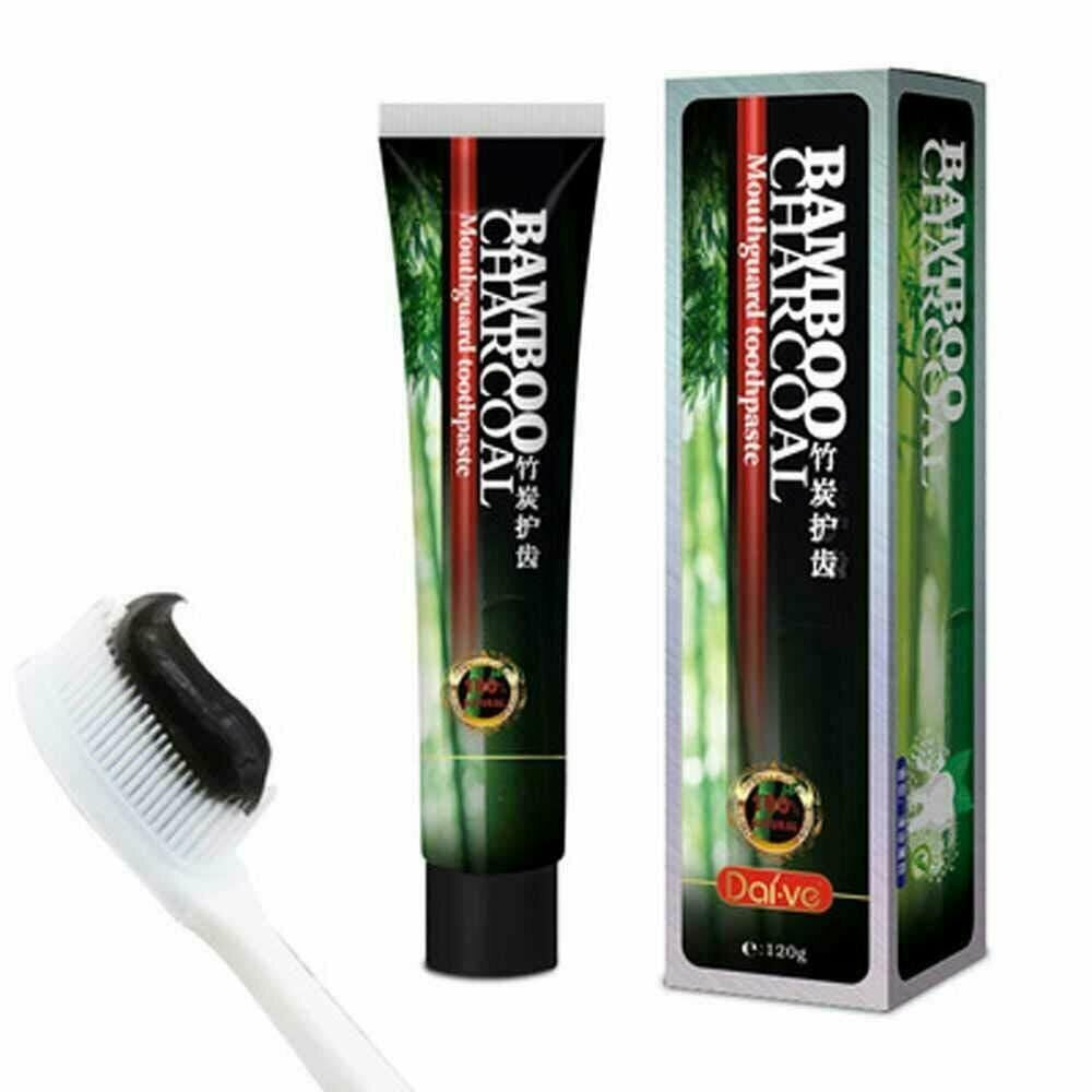 Activated Bamboo Charcoal Toothpaste Natural Teeth Whitening W/ Mint Flavor