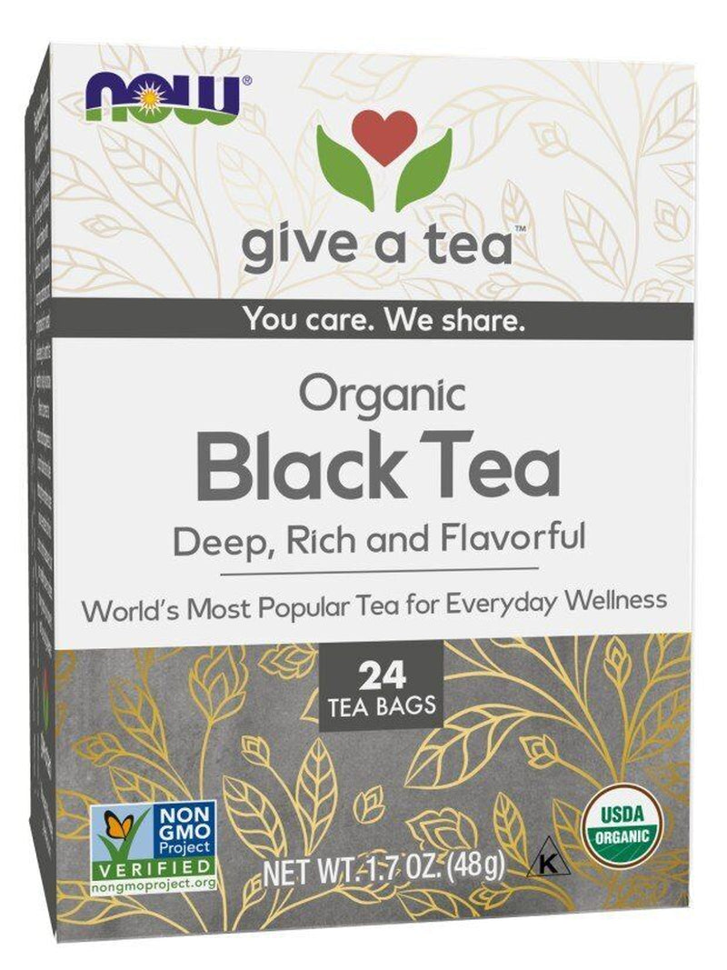 Now Foods Boldly Black Tea, Organic 24 Bag