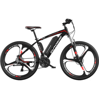 26 Inch Electric Lithium Battery Mountain Bike 27 Speed Electric Bicycle for Adult Double Disc Brake 36V 250W E-Bike