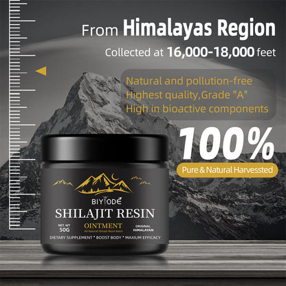 Pure 100% Himalayan Shilajit Organic Soft Resin Extremely Potent Fulvic Acid 50G