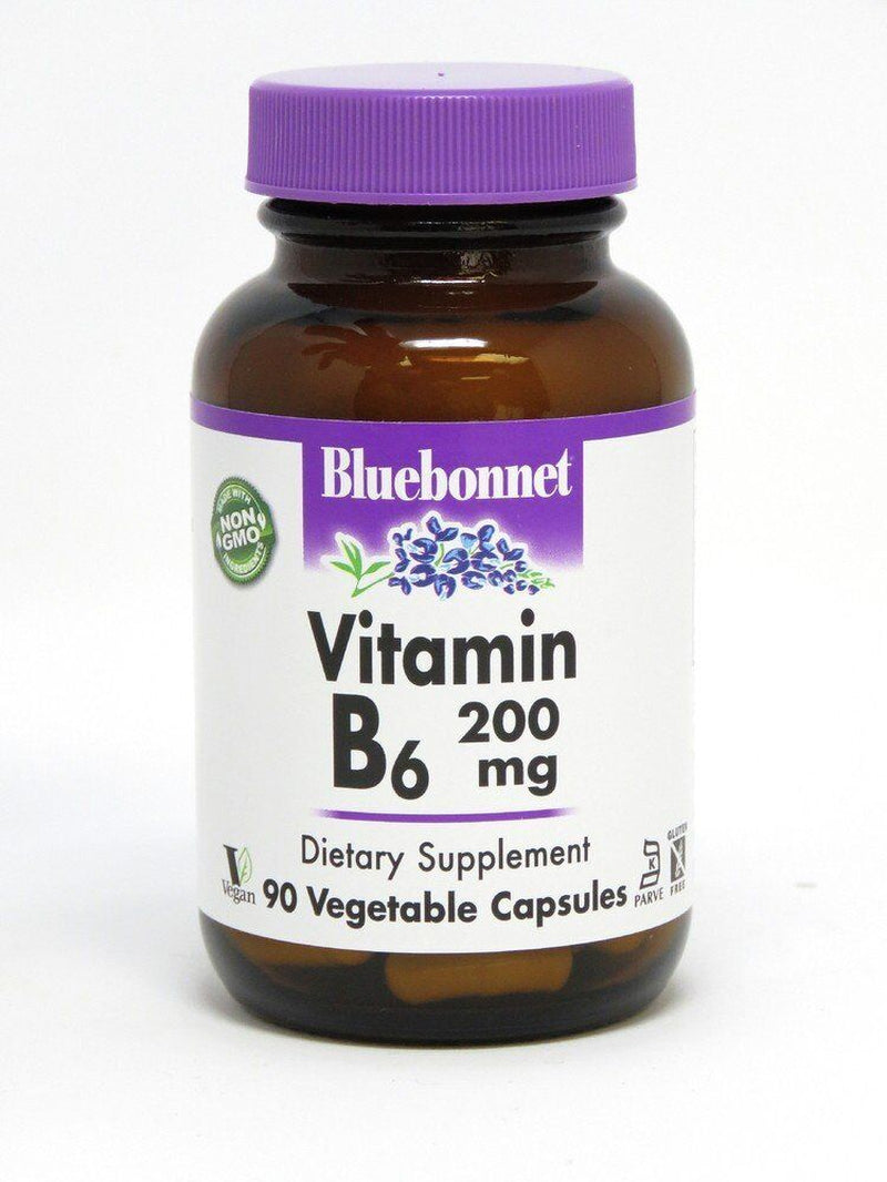 Bluebonnet Vitamin B-6 200Mg 90 Vegcaps