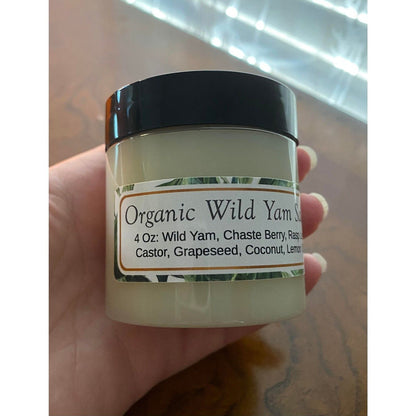 Organic Wild Yam Cream Salve Hormone Support Menopause 4 Fl Oz Chaste Berry