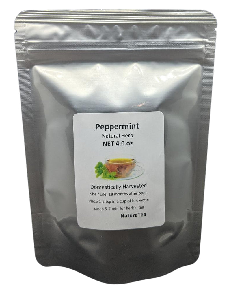 Peppermint - 8 Oz - Mentha Piperita Loose Leaf Domestically Harvested