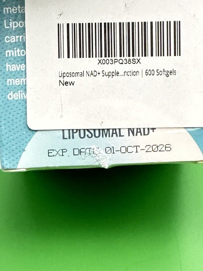 Maripolio Liposomal NAD+ 1000 Mg Highest NAD Pontecy 60 Softgels Exp 10/26