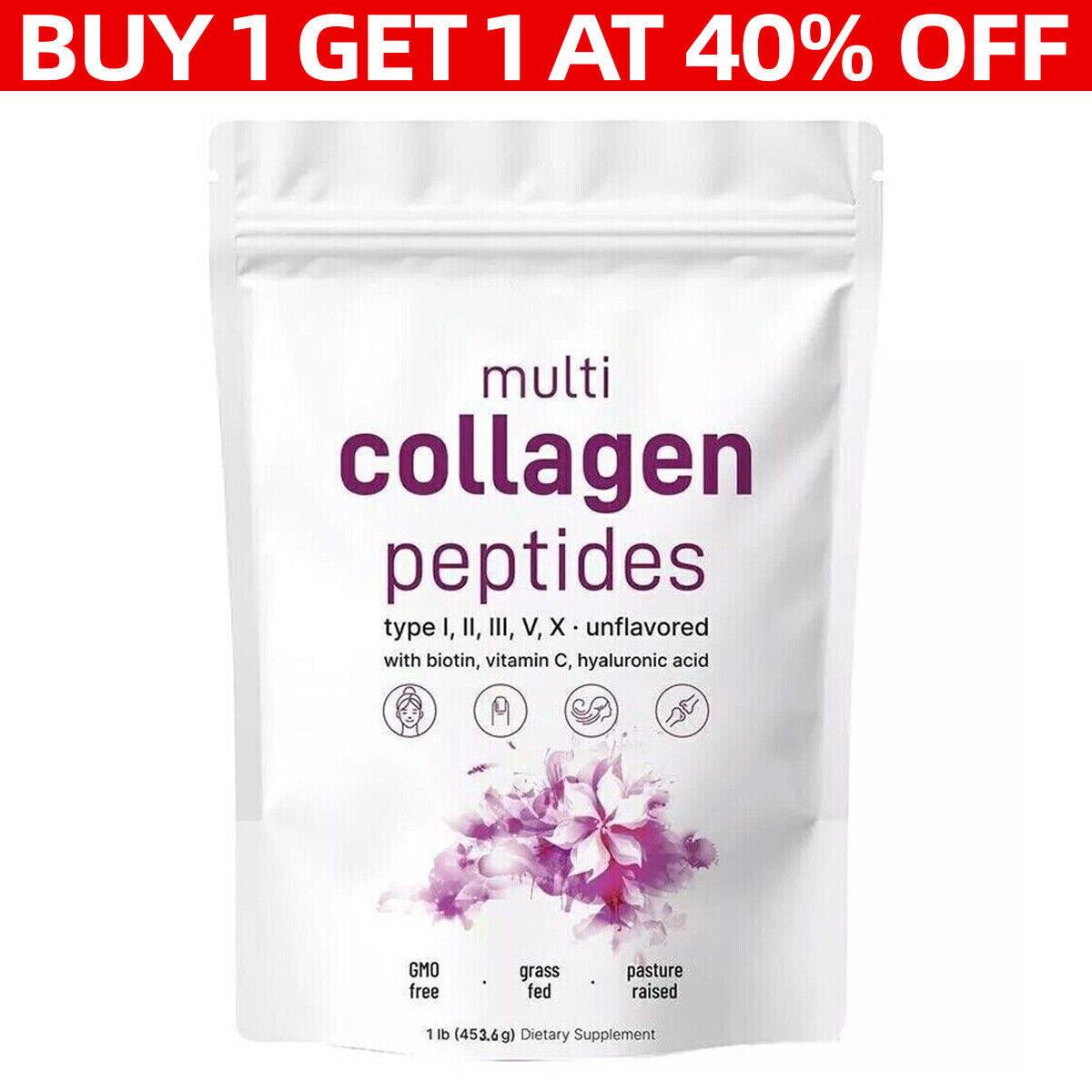 (Type I,II,III,V,X) Multi Collagen Peptides Powder-Hydroly