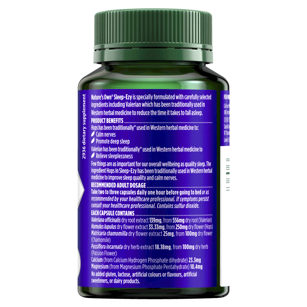 Nature'S Own Sleep-Ezy 100 Capsules Fall Asleep Sleeplessness Natures Sleep Easy